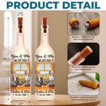 Custom Name Anniversary Gifts for Couples - Personalized Bottle Lamp