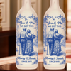 Custom Bottle Lamp - Personalized Anniversary Wedding Gifts For Husband And Wife, Him And Her - Love From First Kiss To Forever