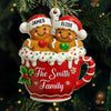 Custom Acrylic Ornament - Personalized Christmas Birthday Gifts For Mom, Dad, Kids - Sweet Christmas Memories In A Mug