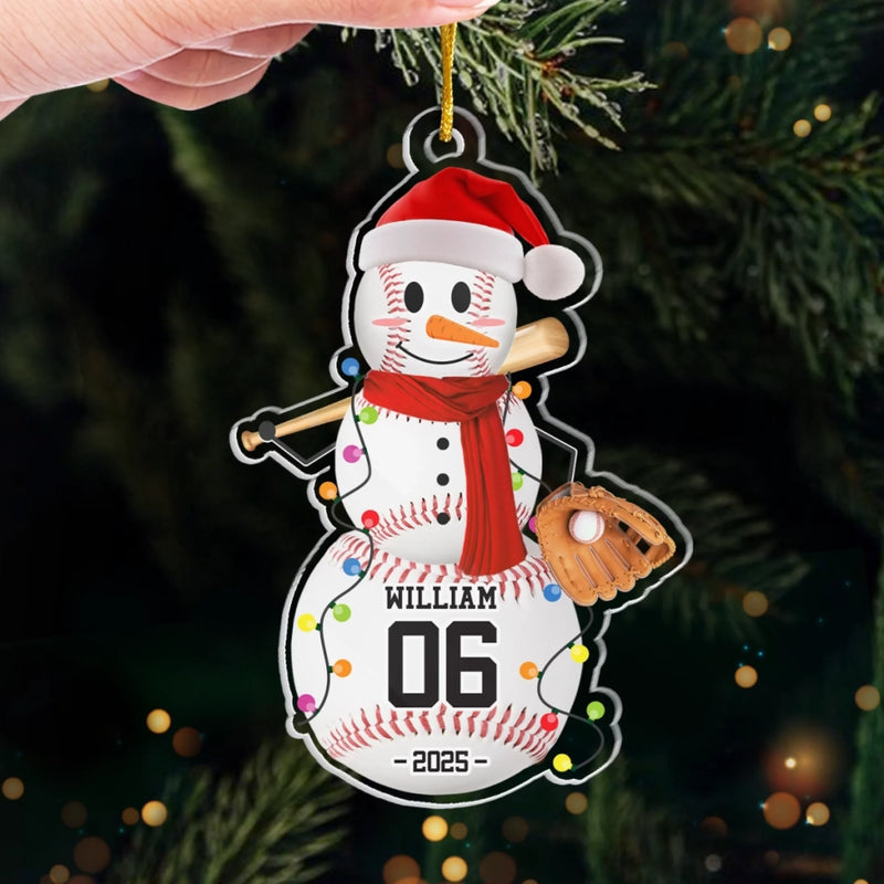 Chill Out And Play Ball - Personalized Custom Ornament - Acrylic Custom Shaped - Christmas Gifts For Players, Team, Boys