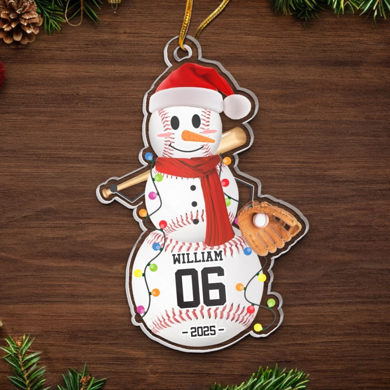 Chill Out And Play Ball - Personalized Custom Ornament - Acrylic Custom Shaped - Christmas Gifts For Players, Team, Boys