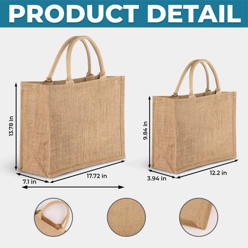 Custom Hemp Tote Bag - Personalized Birthday Gifts For Mom, Grandma - The Best Nana Ever, Beach Bag
