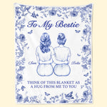 Custom Name Best Friend Gifts for Women - Personalized Blanket