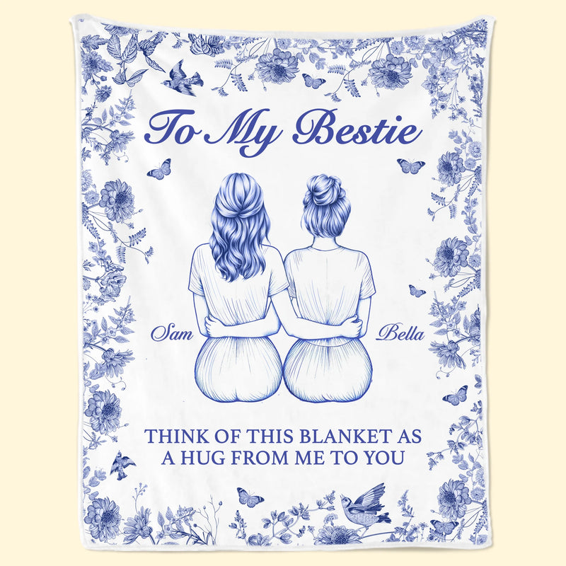Custom Name Best Friend Gifts for Women - Personalized Blanket