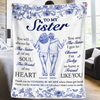 Custom Blanket - Personalized Best Friend Birthday Gifts For Women, Besties, Sisters, BFF - Lucky To Have A Friend Like You