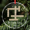 Sending Love And Comfort During This Time - Family Personalized Custom Circle Glass Ornament - Christmas Gift For Family Members
