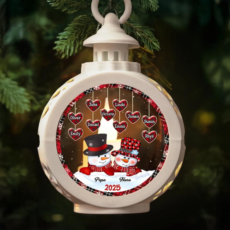 I Still Believe In Santa Claus - Family Personalized Custom Candlelight Lantern Ornament - Christmas Gift For Grandma, Grandpa, Grandkid