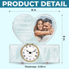 Custom Photo Acrylic Desk Clock - Personalized Anniversary Wedding Gifts For Husband And Wife, Him And Her - You Are My Favorite Hour Of Every Day