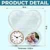 Custom Photo Acrylic Desk Clock - Personalized Anniversary Wedding Gifts For Husband And Wife, Him And Her - From Sunrise To Sunset, You’re My Always