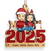 To Me, You Are Home - Family Personalized Custom Ornament - Wood Custom Shaped - Christmas Gift For Family Members, Pet Owners, Pet Lovers