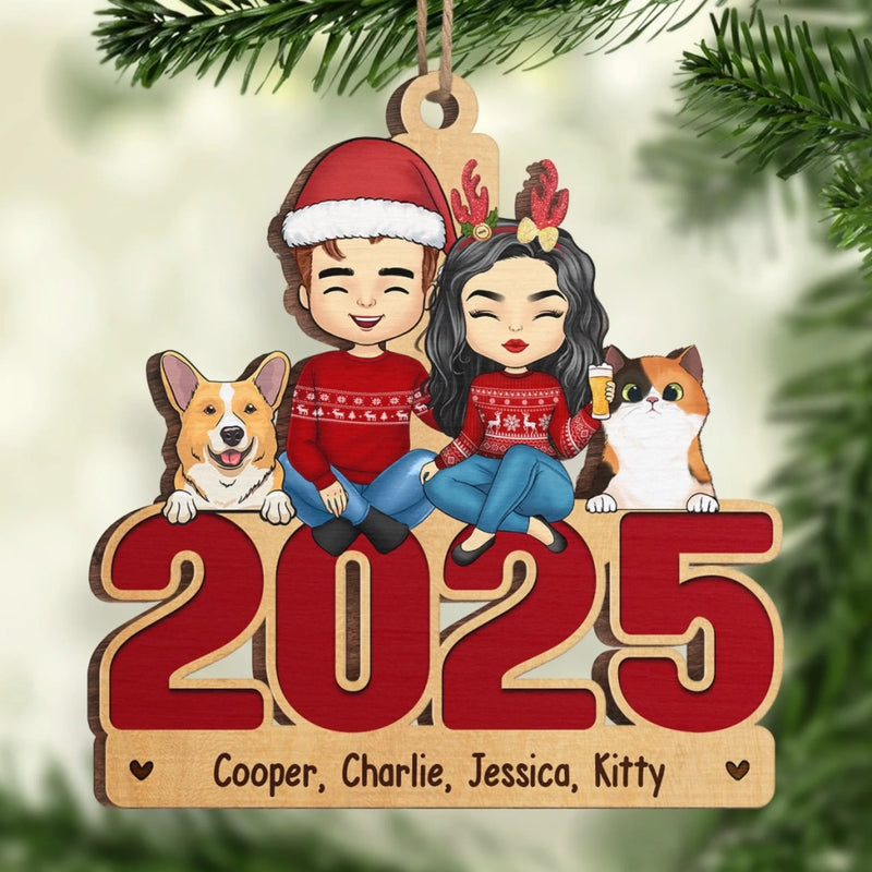 To Me, You Are Home - Family Personalized Custom Ornament - Wood Custom Shaped - Christmas Gift For Family Members, Pet Owners, Pet Lovers
