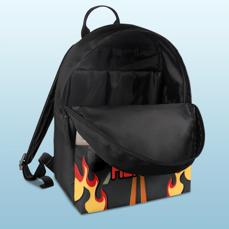 Custom Name Fire Truck Gifts for Kids - Personalized Kid Backpack