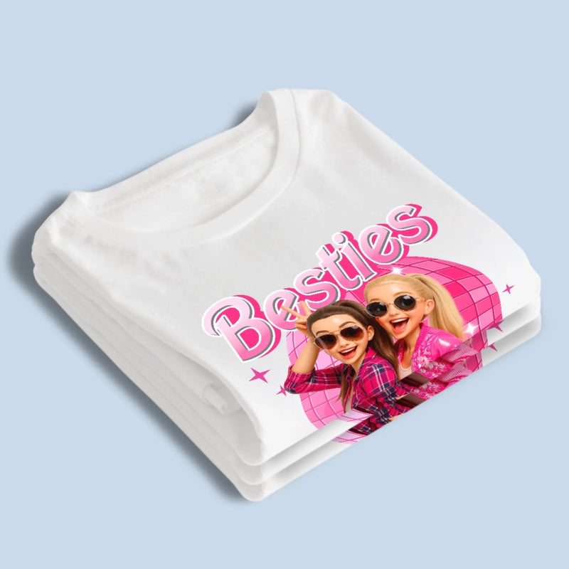 Custom Photo Unisex T-shirt, Premium T-shirt, Hoodie - Personalized Best Friend Birthday Gifts For Women, Besties, Sisters, BFF - Besties For Life Always