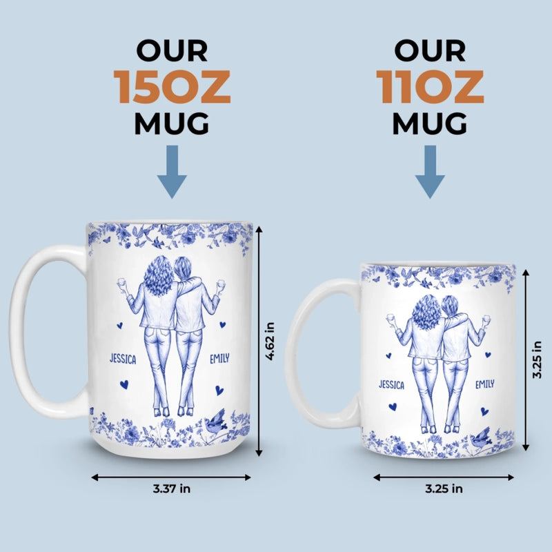 Custom Mug - Personalized Best Friend Birthday Gifts For Women - Living The Bestie Life