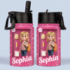 Custom 3D Inflated Effect Printed Kids Water Bottle - Personalized Back To School Gifts For Kids - Every Day Is A New Page In Your Story