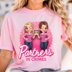 Custom Name Best Friend Partners in Crime Gifts - Personalized Apparel