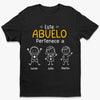 Camiseta Unisex Personalizada, Camiseta Premium, Sudadera con Capucha - Regalos Personalizados de Cumpleaños para Papá, Abuelo - Este Abuelo Pertenece A