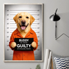 Custom Photo Vertical Poster - Personalized Birthday Gifts For Dog Cat Lovers, Dog Dad And Mom, Cat Owners - Professional Treat Burglar