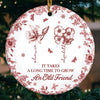 Custom Ceramic Ornament - Personalized Best Friend Birthday Gifts For Women, Besties, Sisters, BFF - True Friendship Grows With Time
