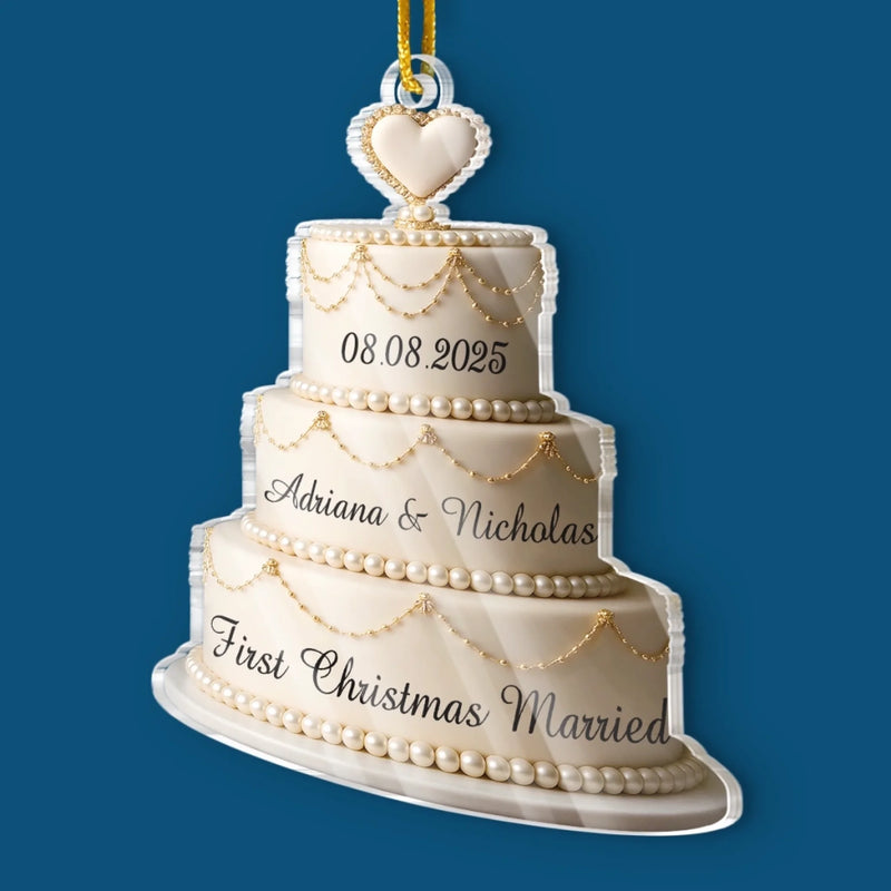 Custom Acrylic Ornament - Personalized Anniversary Christmas Wedding Gifts For Husband And Wife, Him And Her - Our Love Story, Freshly Baked