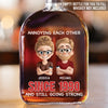 Custom Whiskey Bottle - Personalized Anniversary Wedding Gifts For Husband And Wife, Him And Her - Laughing Through The Wrinkles