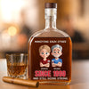 Custom Whiskey Bottle - Personalized Anniversary Wedding Gifts For Husband And Wife, Him And Her - Laughing Through The Wrinkles