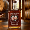 Custom Photo Whiskey Bottle - Personalized Anniversary Wedding Gifts For Husband And Wife, Him And Her - Still Stuck With You