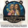 Custom Photo Window Hanging Suncatcher Ornament - Personalized Best Friend Birthday Gifts For Women, Besties, Sisters, BFF - Friends Who Shine Together