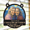 Custom Photo Window Hanging Suncatcher Ornament - Personalized Best Friend Birthday Gifts For Women, Besties, Sisters, BFF - Friends Who Shine Together