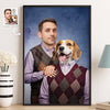 Custom Photo Vertical Poster - Personalized Birthday  Gifts For Dog Cat Lovers, Dog Dad And Mom, Cat Owners - Cheers To The Good Life