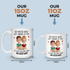Custom Mug - Personalized Anniversary Wedding Gifts For Husband And Wife, Him And Her - Zero Ugly Wife Detected