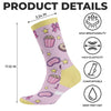 Custom Crew Socks - Personalized Best Friend Birthday Gifts For Women, Besties, Sisters, BFF - Besties With Zero Limits