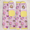 Custom Crew Socks - Personalized Best Friend Birthday Gifts For Women, Besties, Sisters, BFF - Besties With Zero Limits
