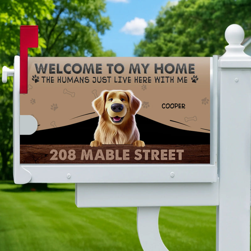 Custom Magnetic Mailbox Cover - Personalized  Birthday Gifts For Dog Cat Lovers, Dog Dad And Mom, Cat Owners - Fur Family Lives Here