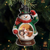 Custom Photo Acrylic Ornament - Personalized Christmas Birthday Gifts For Mom, Dad, Kids - Snow Much Love Inside