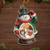 Custom Photo Acrylic Ornament - Personalized Christmas Birthday Gifts For Mom, Dad, Kids - Snow Much Love Inside