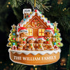 Custom Acrylic Ornament - Personalized Christmas Birthday Gifts For Mom, Dad, Kids - Sweetest Holiday With Family
