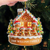 Custom Acrylic Ornament - Personalized Christmas Birthday Gifts For Mom, Dad, Kids - Sweetest Holiday With Family