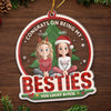 Custom Acrylic Ornament - Personalized Christmas Best Friend Birthday Gifts For Women, Besties, Sisters, BFF - Congrats On Being My Sisters