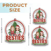 Custom Acrylic Ornament - Personalized Christmas Best Friend Birthday Gifts For Women, Besties, Sisters, BFF - Congrats On Being My Sisters