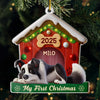 Custom Acrylic Ornament - Personalized Christmas Birthday Gifts For Dog Lovers, Dog Dad And Mom - Slept Through Santa, Woke Up To Love