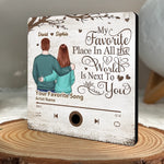 Custom Song Romantic Gifts for Couples - Personalized Music Fridge Magnet