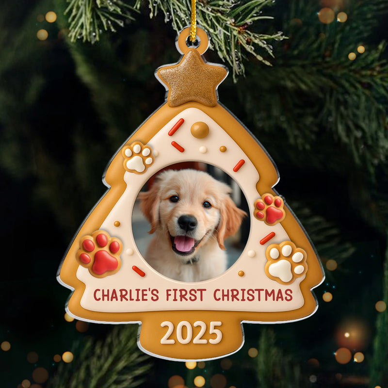 Custom Pet Photo Christmas Gifts for Dog Lovers - Personalized Ornament