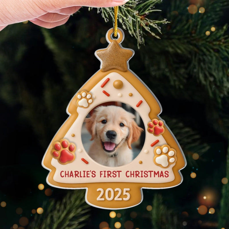 Custom Pet Photo Christmas Gifts for Dog Lovers - Personalized Ornament