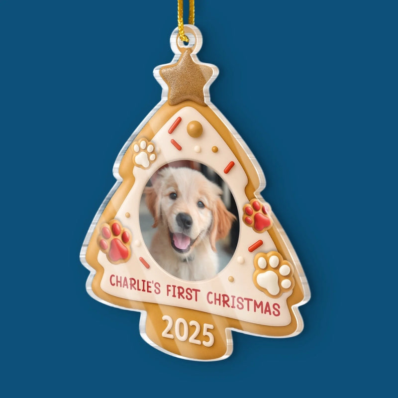 Custom Pet Photo Christmas Gifts for Dog Lovers - Personalized Ornament