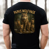 Custom Back Printed Unisex T-shirt, Premium T-shirt, Hoodie - Personalized Birthday Gifts For Dad, Grandpa - Leader Of The Wolf Pack