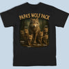 Custom Back Printed Unisex T-shirt, Premium T-shirt, Hoodie - Personalized Birthday Gifts For Dad, Grandpa - Leader Of The Wolf Pack