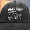 Gorra de Béisbol Personalizada de Mezclilla Vintage Lavada – Regalos de Cumpleaños Personalizados para Papá, Abuelo – Amado Por Ellos, Llamado Papá