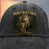Custom Photo Vintage Washed Denim Baseball Cap - Personalized Birthday Gifts For Dad, Grandpa - Loyal Hearts In One Pack