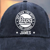 All Hail The Original Legend - Family Personalized Custom Vintage Washed Denim Baseball Cap - Father's Day, Gift For Dad, Grandpa